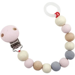 HESS Fopspeenketting Nature Roze -EXIT TOYS || Steiff || fehn Verkoopwinkel hess fopspeenketting nature roze a247081 1