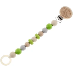 HESS Fopspeenketting, Naturel Appelgroen -EXIT TOYS || Steiff || fehn Verkoopwinkel hess fopspeenketting naturel appelgroen a334696 1