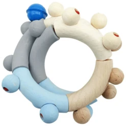 HESS Motoricrattle Acht, Blauw -EXIT TOYS || Steiff || fehn Verkoopwinkel hess motoricrattle acht blauw a247037 3