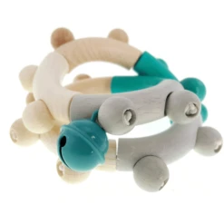 HESS Motorische Rammelaar Acht Natuurlijk Turquoise 8 HESS Motorische Rammelaar Acht Natuurlijk Turquoise -EXIT TOYS || Steiff || fehn Verkoopwinkel hess motorische rammelaar acht natuurlijk turquoise a286216 1