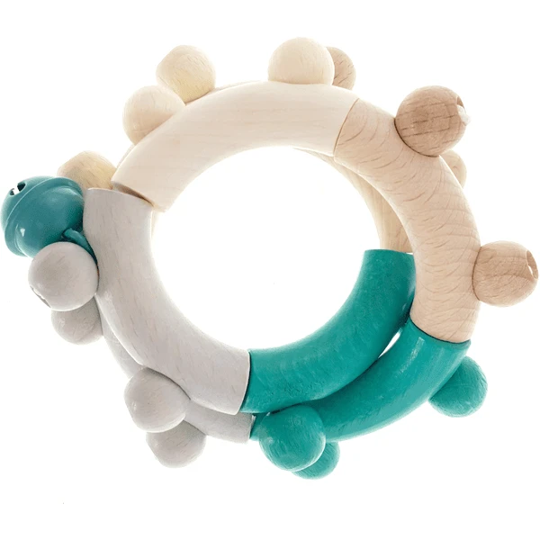 HESS Motorische Rammelaar Acht Natuurlijk Turquoise 5 HESS Motorische Rammelaar Acht Natuurlijk Turquoise - Image 3