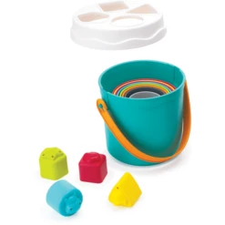 Infantino 3-in-1 Stapel-, Sorteer- En Draaiset Activity -EXIT TOYS || Steiff || fehn Verkoopwinkel infantino 3 in 1 stapel sorteer en draaiset activity a393321 2