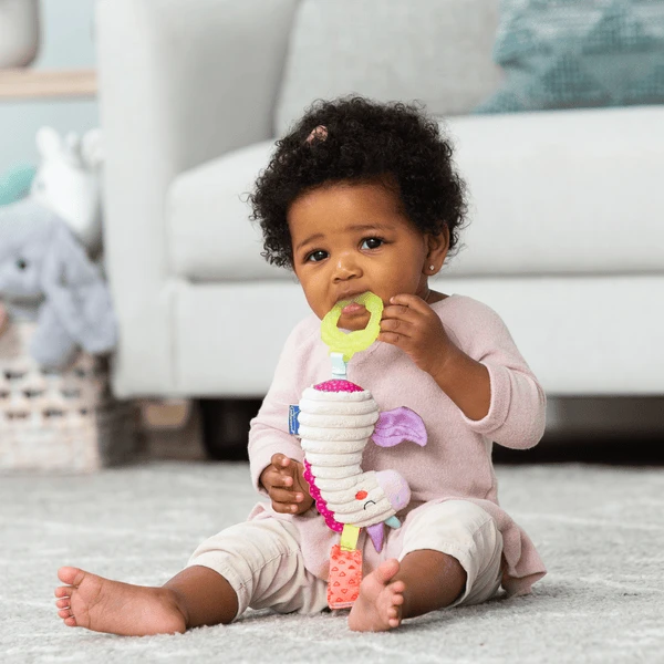 Infantino Knuffeldier Eenhoorn Met Bel 6 Infantino Knuffeldier Eenhoorn Met Bel - Image 4