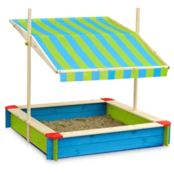 John® Zandbak Gekleurd Met Dak Groen/blauw -EXIT TOYS || Steiff || fehn Verkoopwinkel john zandbak gekleurd met dak groen blauw a317710 3