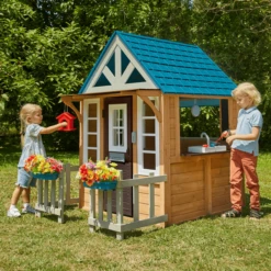 Kidkraft ® Playhouse Bungalow Aan Het Meer -EXIT TOYS || Steiff || fehn Verkoopwinkel kidkraft playhouse bungalow aan het meer a415300 1