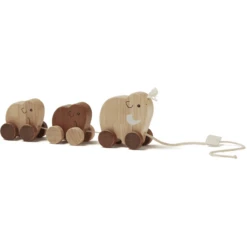 Kids Concept ® Pull-along Dier Mammoet Familie -EXIT TOYS || Steiff || fehn Verkoopwinkel kids concept pull along dier mammoet familie a309133 4