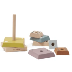 Kids Concept ® Stack Pyramide Neo Gekleurd -EXIT TOYS || Steiff || fehn Verkoopwinkel kids concept stack pyramide neo gekleurd a411190 2