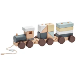 Kids Concept Trein Met Blokken, Edvin -EXIT TOYS || Steiff || fehn Verkoopwinkel kids concept trein met blokken edvin a224876 4