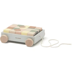 Kids Concept ® Trolley Met Houten Blokken Edvin