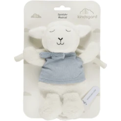 Kindsgard Muzikale Klok Schaap Slumma Blauw -EXIT TOYS || Steiff || fehn Verkoopwinkel kindsgard muzikale klok schaap slumma blauw a349996 2