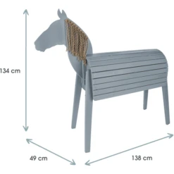 Kindsgard Outdoor Paard Galop Grijs -EXIT TOYS || Steiff || fehn Verkoopwinkel kindsgard outdoor paard galop grijs a382124 1