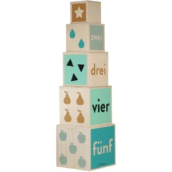 KINDSGUT Houten Stapeltoren -EXIT TOYS || Steiff || fehn Verkoopwinkel kindsgut houten stapeltoren a324921 2