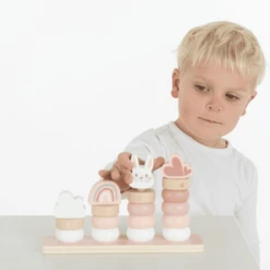 Label-Label - Kleine Stapelringen - Roze -EXIT TOYS || Steiff || fehn Verkoopwinkel label label kleine stapelringen roze a394281 4