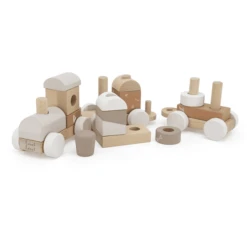 Label Label - Stapeltrein - Nougat -EXIT TOYS || Steiff || fehn Verkoopwinkel label label stapeltrein nougat a394308 3