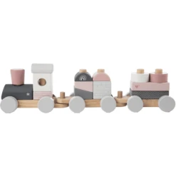 Label-Label - Stapeltrein - Roze -EXIT TOYS || Steiff || fehn Verkoopwinkel label label stapeltrein roze a393309 4