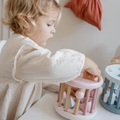 Label Label - Vorm Sorteerwiel - Roze -EXIT TOYS || Steiff || fehn Verkoopwinkel label label vorm sorteerwiel roze a394289 3