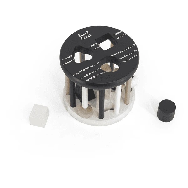 Label Label - Vorm Sorteerwiel - Zwart En Wit 5 Label Label - Vorm Sorteerwiel - Zwart En Wit - Image 3