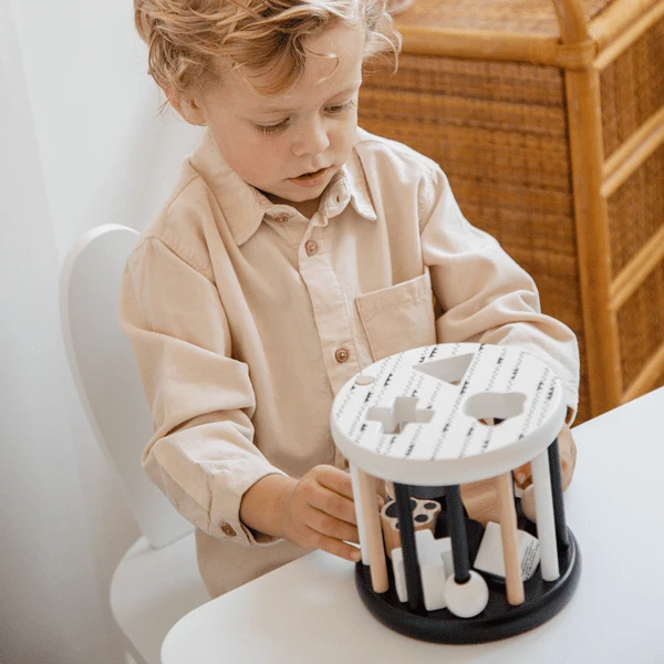 Label Label - Vorm Sorteerwiel - Zwart En Wit 7 Label Label - Vorm Sorteerwiel - Zwart En Wit - Image 5