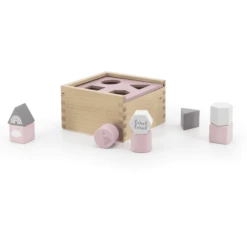 Label-Label - Vormensorteerdoos - Roze -EXIT TOYS || Steiff || fehn Verkoopwinkel label label vormensorteerdoos roze a393327 1