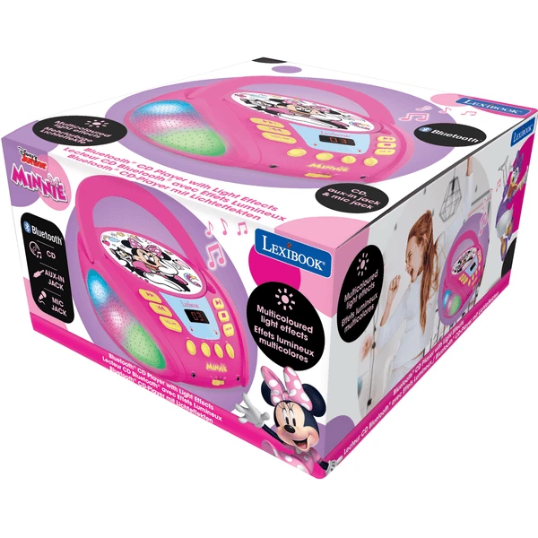 LEXIBOOK Minnie Bluetooth CD-speler Met Lichteffecten 4 LEXIBOOK Minnie Bluetooth CD-speler Met Lichteffecten - Afbeelding 2