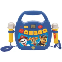 LEXIBOOK Paw Patrol - My First Digital Er Karaoke Player Met Twee Microfoons, LED-lichteffecten, Bluetooth En Oplaadbare Batterij