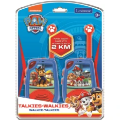 LEXIBOOK Paw Patrol Twee Walkie-talkies Tot Twee Kilometer Met Riemclip -EXIT TOYS || Steiff || fehn Verkoopwinkel lexibook paw patrol twee walkie talkies tot twee kilometer met riemclip a320375 4