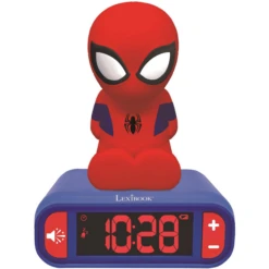 LEXIBOOK Spider -Man Wekker Met 3D Nachtlicht Figuur