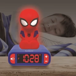LEXIBOOK Spider -Man Wekker Met 3D Nachtlicht Figuur -EXIT TOYS || Steiff || fehn Verkoopwinkel lexibook spider man wekker met 3d nachtlicht figuur a408538 4