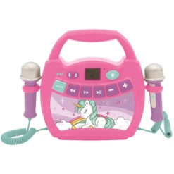 LEXIBOOK Unicorn - Mijn Eerste Digital Karaoke Speler Met Twee Microfoons, LED Lichteffecten, Bluetooth En Oplaadbare Batterij -EXIT TOYS || Steiff || fehn Verkoopwinkel lexibook unicorn mijn eerste digital karaoke speler met twee microfoons led lichteffecten bluetooth en oplaadbare batterij a320487 3