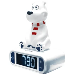 LEXIBOOK Wekker Met 3D Ijsbeer Nachtlicht Figuur En Geweldige Ringtones -EXIT TOYS || Steiff || fehn Verkoopwinkel lexibook wekker met 3d ijsbeer nachtlicht figuur en geweldige ringtones a361684 2