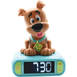 LEXIBOOK Wekker Met 3D Scooby Doo Nachtlicht Figuur En Geweldige Ringtones