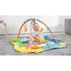 Lionelo - Play Arch Anika Plus Blue/ Yellow -EXIT TOYS || Steiff || fehn Verkoopwinkel lionelo play arch anika plus blue yellow a308843 1
