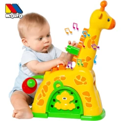 MOLTO Activity Giraffe Met Geluid En Bouwstenen -EXIT TOYS || Steiff || fehn Verkoopwinkel molto activity giraffe met geluid en bouwstenen a397606 1