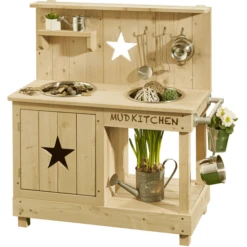 MUDDY BUDDY Buitenspeelkeuken " Adventurer Star" Naturel -EXIT TOYS || Steiff || fehn Verkoopwinkel muddy buddy buitenspeelkeuken adventurer star naturel a412096 4