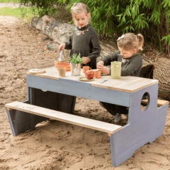 MUDDY BUDDY Speeltafel "Creator" Naturel Wolkengrijs -EXIT TOYS || Steiff || fehn Verkoopwinkel muddy buddy speeltafel creator naturel wolkengrijs a412358 2