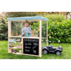 MUDDY BUDDY Speelwinkel Tankstation Voor Buiten "Bubble Catcher" Naturel - Saliegroen -EXIT TOYS || Steiff || fehn Verkoopwinkel muddy buddy speelwinkel tankstation voor buiten bubble catcher naturel saliegroen a412377 1