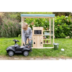 MUDDY BUDDY Speelwinkel Tankstation Voor Buiten "Bubble Catcher" Naturel - Saliegroen -EXIT TOYS || Steiff || fehn Verkoopwinkel muddy buddy speelwinkel tankstation voor buiten bubble catcher naturel saliegroen a412377 4