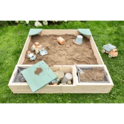 MUDDY BUDDY Zandbak "Beach Rebel" Naturel Saliegroen -EXIT TOYS || Steiff || fehn Verkoopwinkel muddy buddy zandbak beach rebel naturel saliegroen a412352 4