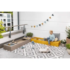 MUDDY BUDDY Zandbak "Flexy Style " Warm Grijs-oker -EXIT TOYS || Steiff || fehn Verkoopwinkel muddy buddy zandbak flexy style warm grijs oker a412733 4