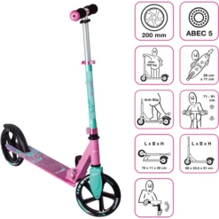 Muuwmi Aluminium Scoot Er 200 Mm Roze-turquoise -EXIT TOYS || Steiff || fehn Verkoopwinkel muuwmi aluminium scoot er 200 mm roze turquoise a353055 4