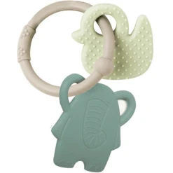Nattou Bijtring Eend & Olifant Grijs -EXIT TOYS || Steiff || fehn Verkoopwinkel nattou bijtring eend amp olifant grijs a296403 3