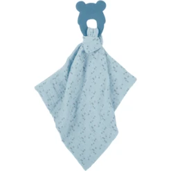 Nattou Bijtring + Knuffeldoekje Blauw