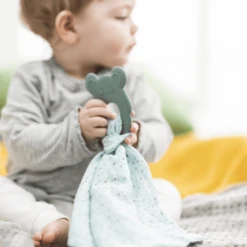 Nattou Bijtring + Knuffeldoekje Mintgroen -EXIT TOYS || Steiff || fehn Verkoopwinkel nattou bijtring knuffeldoekje mintgroen a309563 3