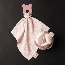 Nattou Bijtring + Knuffeldoekje Roze -EXIT TOYS || Steiff || fehn Verkoopwinkel nattou bijtring knuffeldoekje roze a309554 3