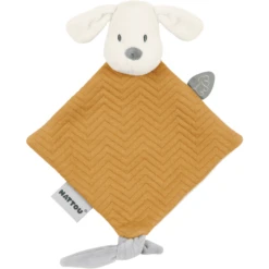Nattou Charlie Mini Knuffel Sjaal Jacquard Caramel -EXIT TOYS || Steiff || fehn Verkoopwinkel nattou charlie mini knuffel sjaal jacquard caramel a388972 2