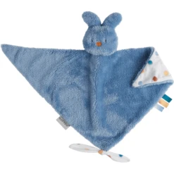 Nattou Lapidou Tipidou Maxi Knuffeldoek Blauw -EXIT TOYS || Steiff || fehn Verkoopwinkel nattou lapidou tipidou maxi knuffeldoek blauw a382623 2