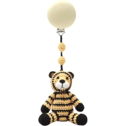 Nature Zoo Of Denmark Gehaakte Kinderwagenwagen - Tiger , Geel