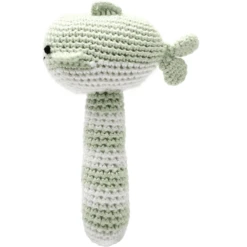 Nature Zoo Of Denmark Gehaakte Ratelwalvis, Lichtgroen