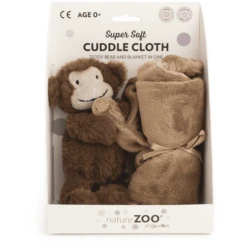 Nature Zoo Of Denmark "Superzacht Knuffeldoekje Aapje, Bruin". -EXIT TOYS || Steiff || fehn Verkoopwinkel nature zoo of denmark superzacht knuffeldoekje aapje bruin a314862 1