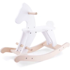 New Classic Toys® New Class Ic Toys Rocking Horse-white -EXIT TOYS || Steiff || fehn Verkoopwinkel new class ic toys rocking horse white a300936 3